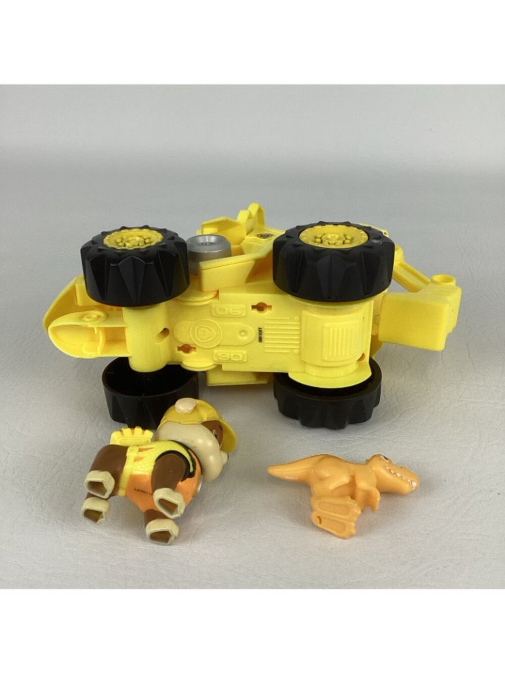 Paw Patrol Dino Rescue Rubble with Figure Bulldozer Construction Vehicle Toy Lot - Picture 6 of 6